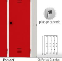 Roupeiro de Aço Pandin 8 portas GPD26CPC